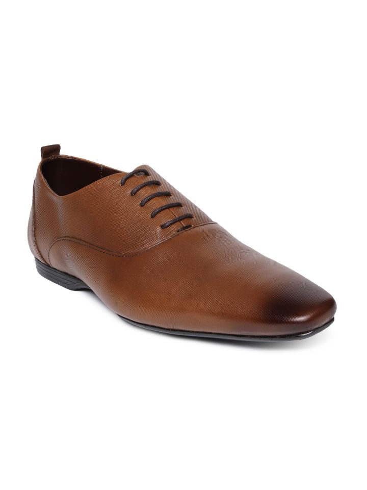 Franco Leone Men Brown Oxford Formal Shoes