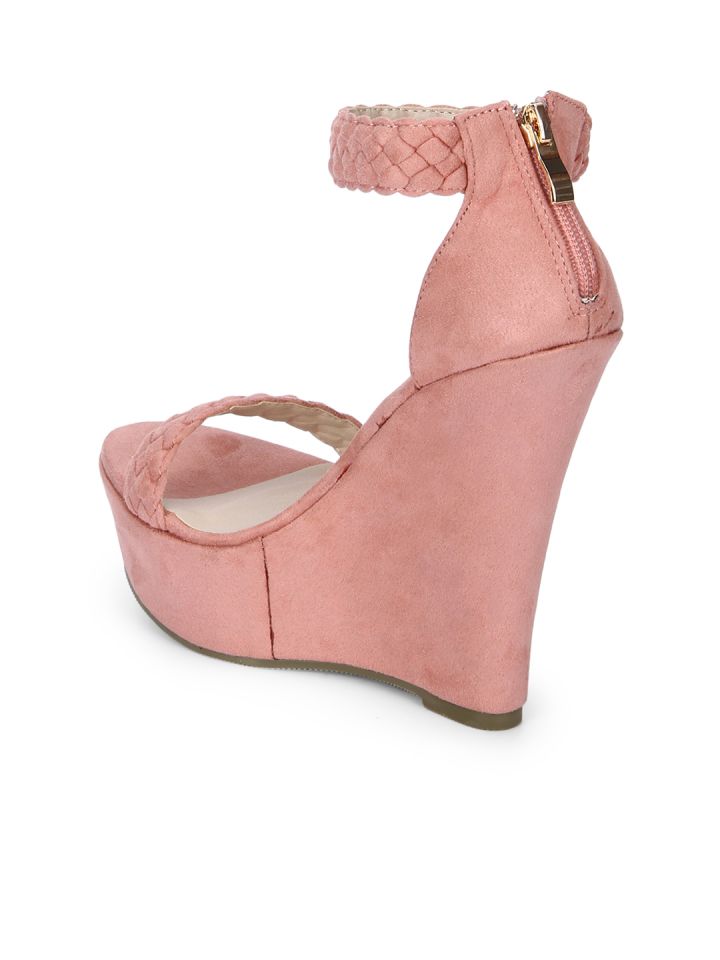 Dusty pink best sale wedges