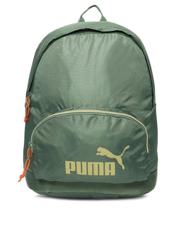Puma Women Olive Green Solid Backpack 
