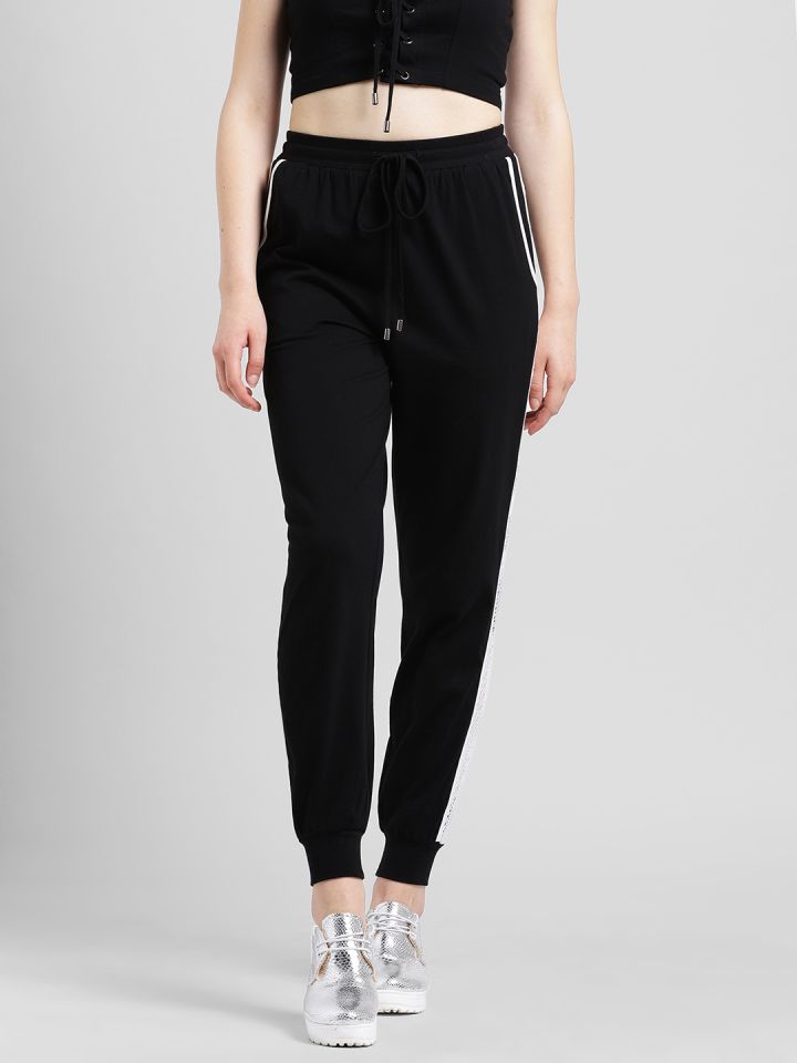 black smart joggers womens