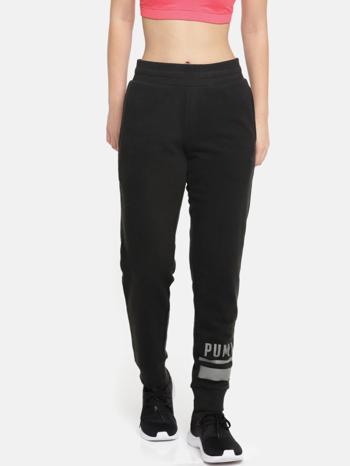 womens black athletic joggers