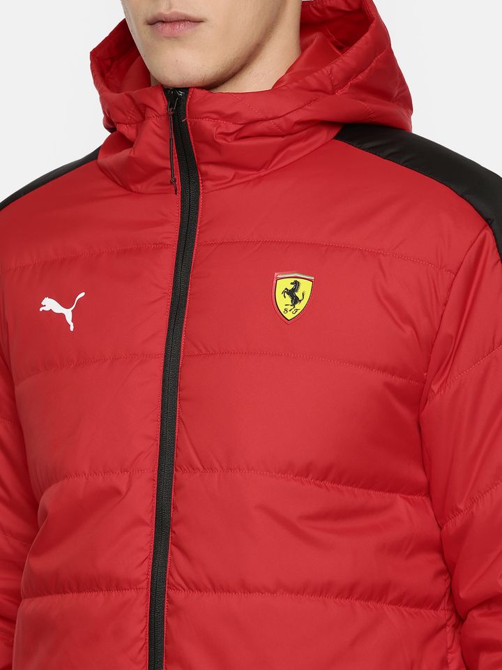 red padded jacket mens