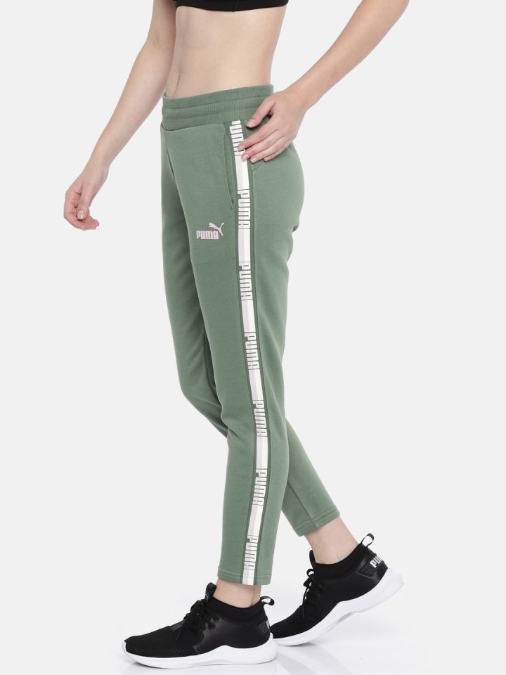 puma tape waistband track pants