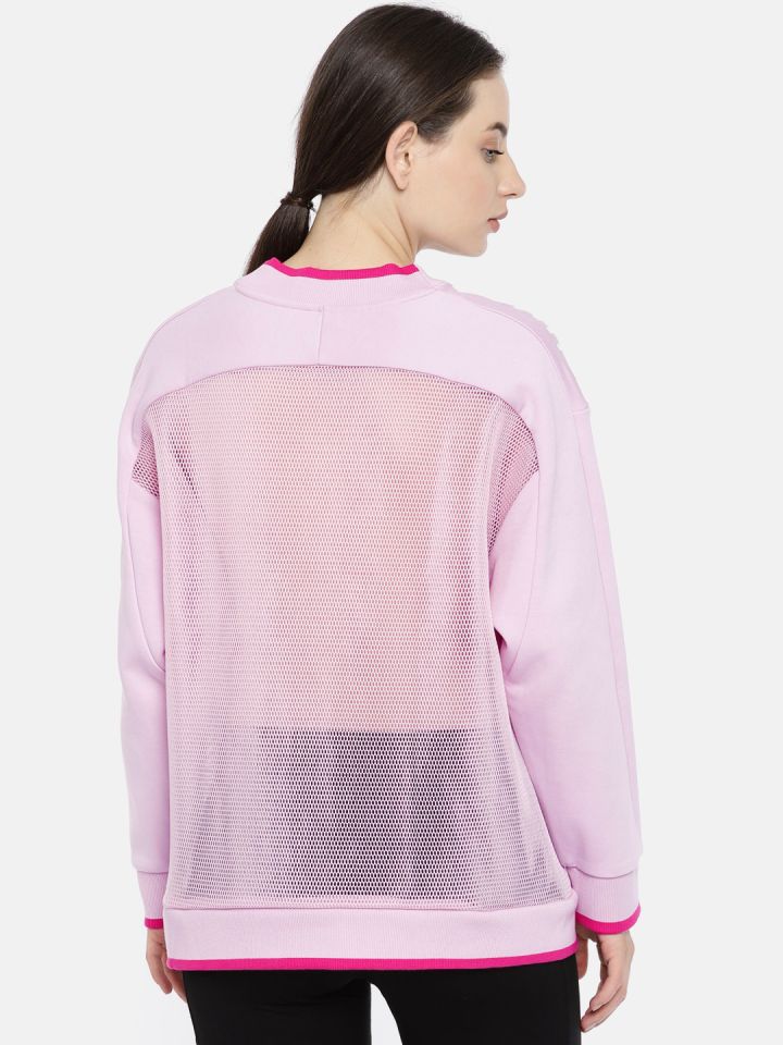 Buy Puma Women Pink Solid Chase Crew 