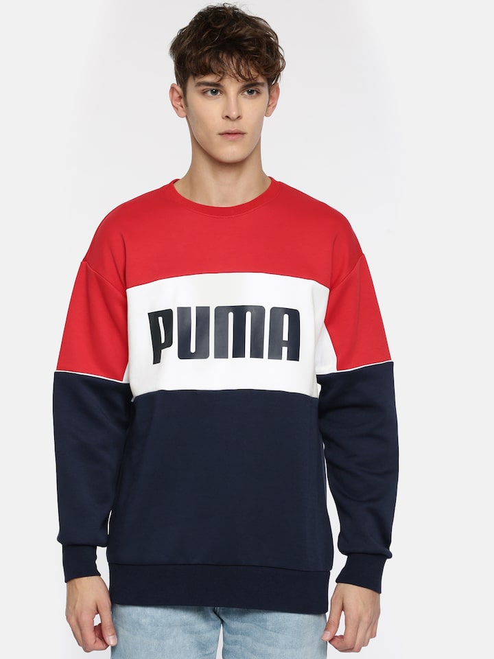 navy puma sweatshirt