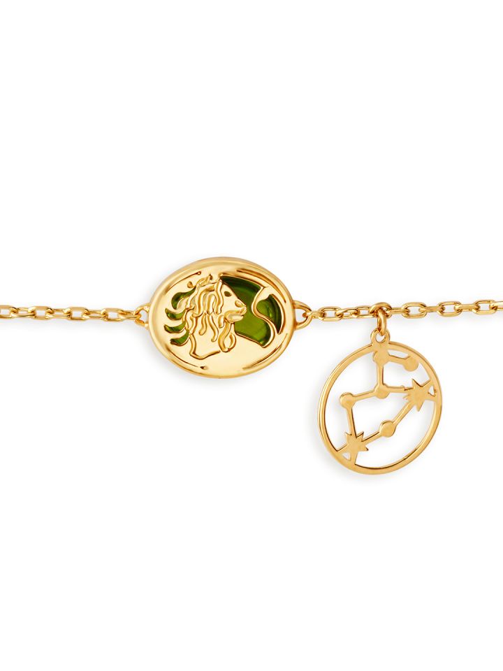 Mia by Tanishq 14KT Leo Birthstone Yellow Gold Bracelet 1.27 g