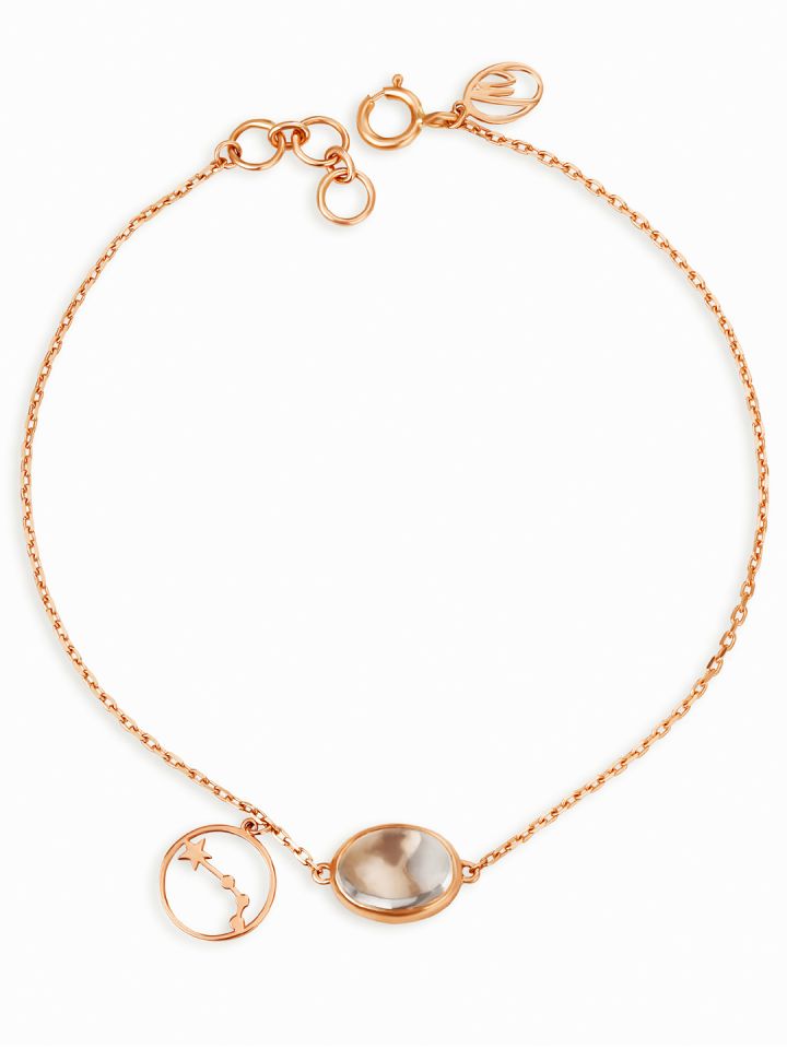 Mia by Tanishq 14KT Aries Birthstone Rose Gold Bracelet 1.19 g