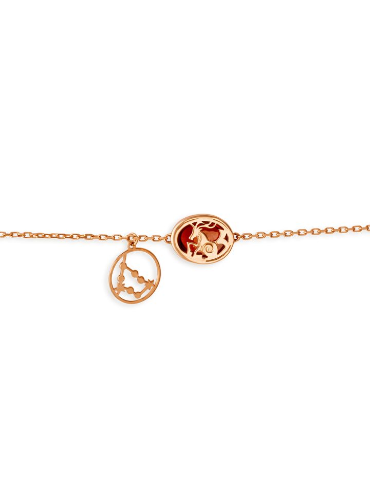 Mia by Tanishq 14KT Capricorn Birthstone Rose Gold Bracelet 1.24 g