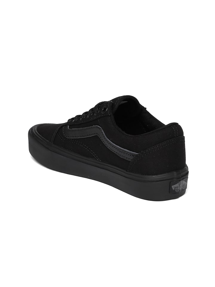 Vans Unisex Black Solid Old Skool Lite Sneakers