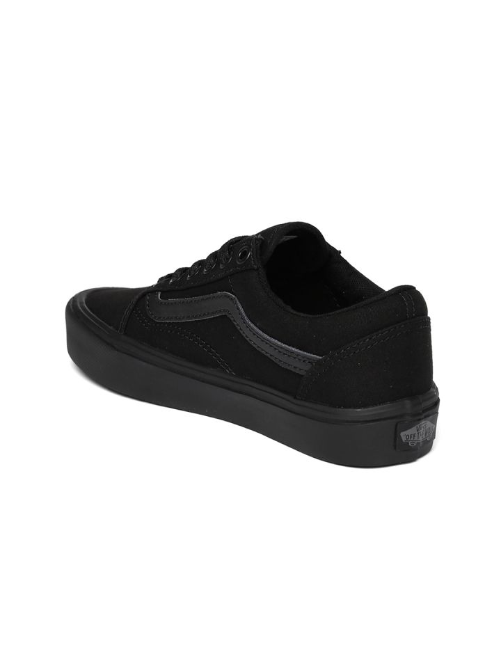 vans old skool black myntra