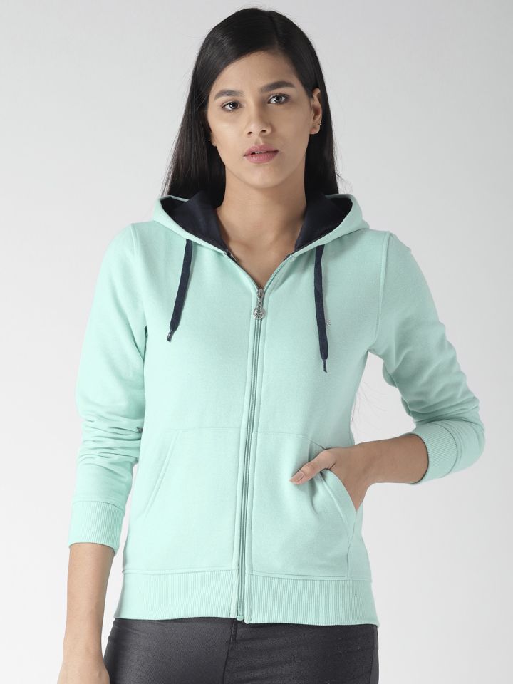 sea green hoodie