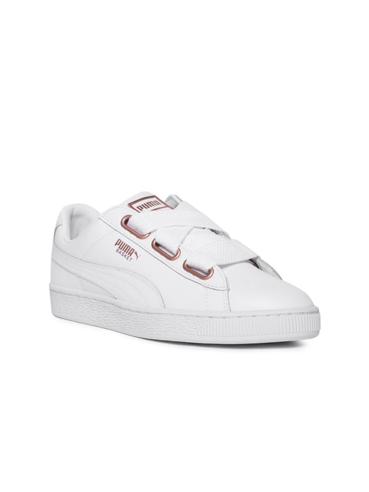 Buy Puma Women White Basket Heart 