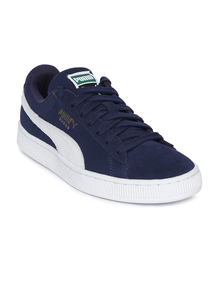 Buy Puma Navy Suede Classic + Sneakers Casual Shoes for Unisex 7073084 | Myntra