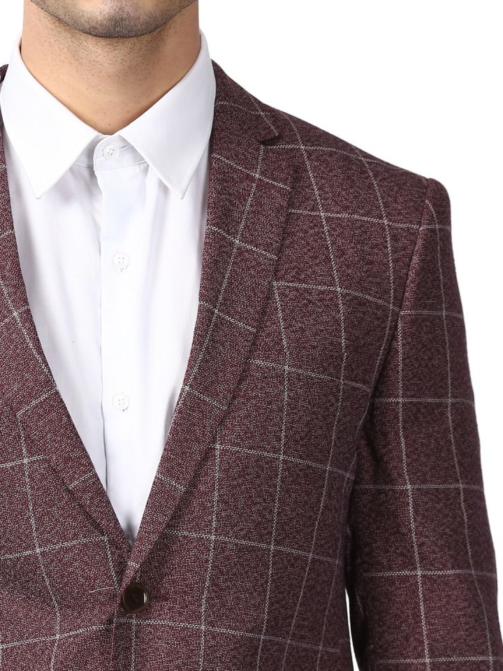 Buy online Brown Checkered Single Breasted Formal Blazer from Blazers for  Men by Canary London for ₹3749 at 50% off