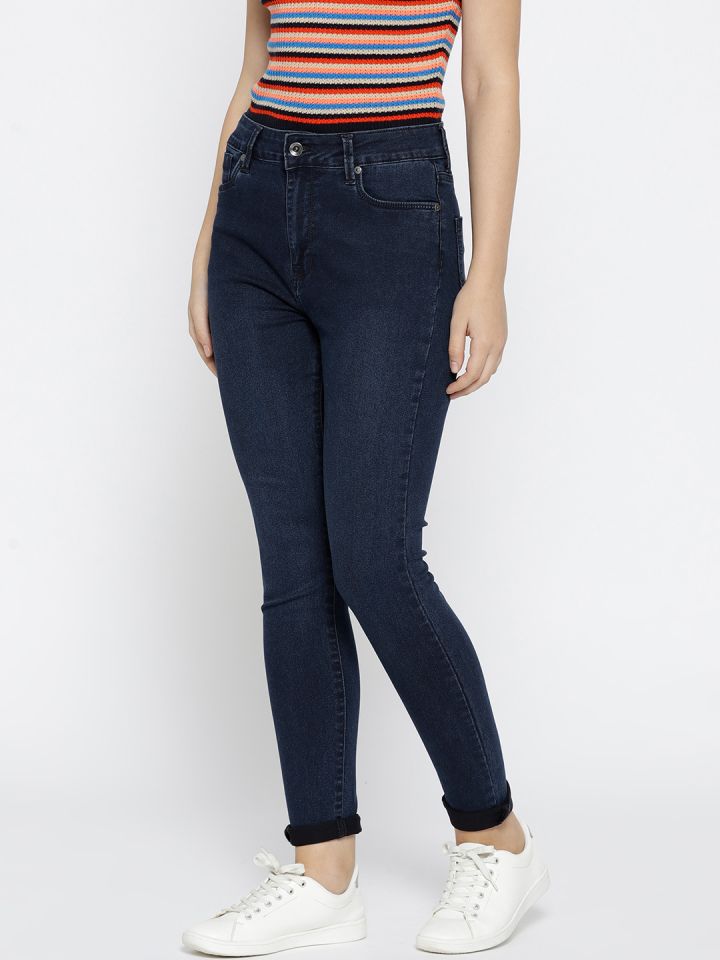 navy blue womens jeans