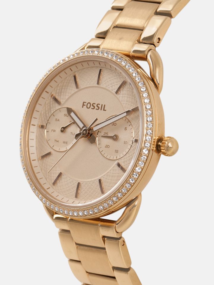 Buy Fossil Women Peach Colored Analogue ES4264 Watches for Women