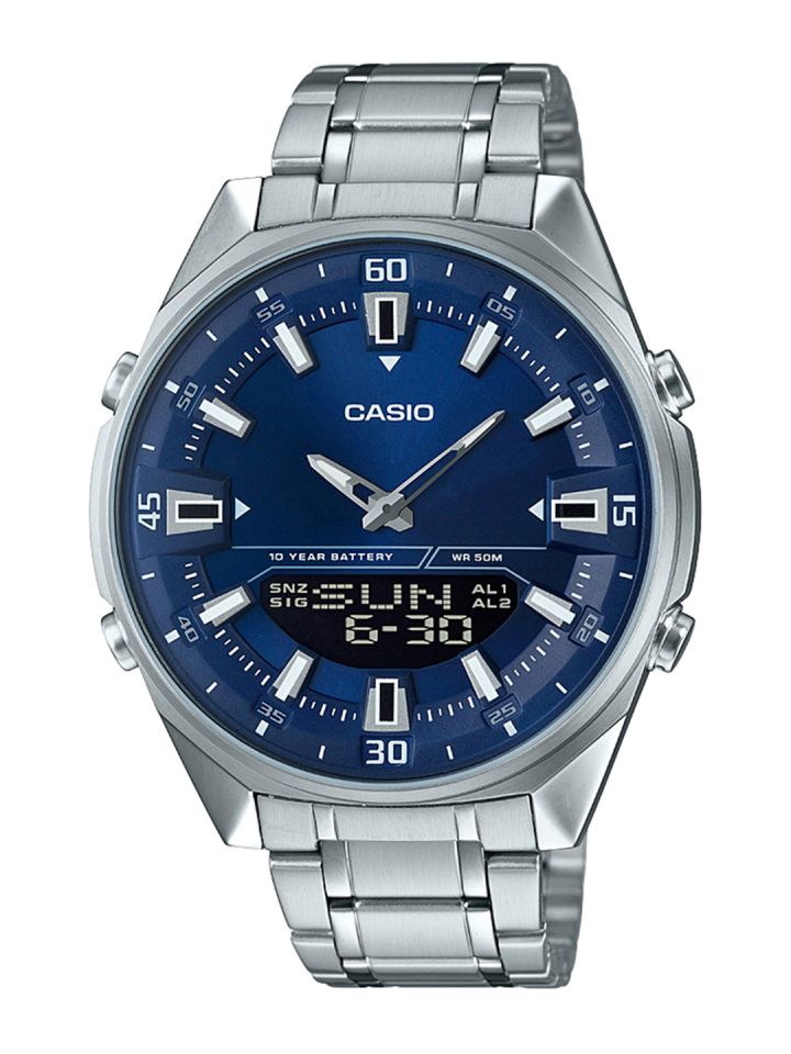 Buy CASIO Enticer Men Blue Dial Analog Digital Watch AMW 830D