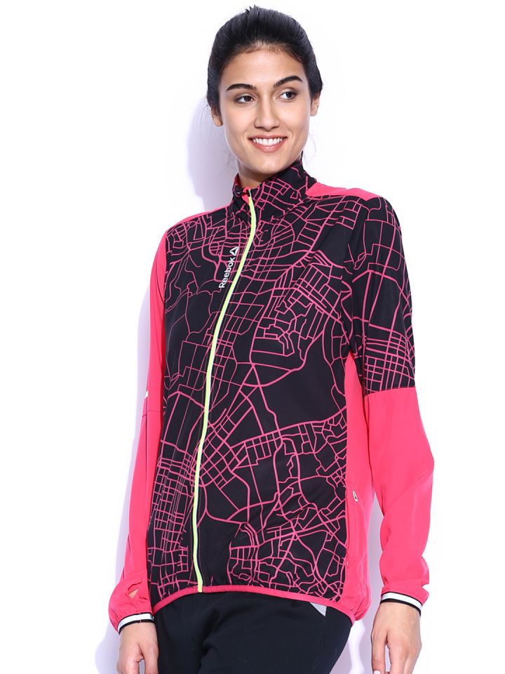 Reebok running cheap jacket women's