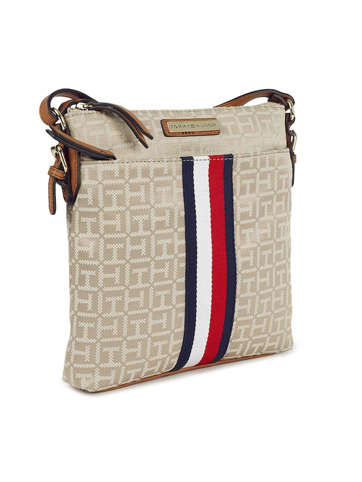 Buy Tommy Hilfiger Beige Self Design Sling Bag - for 7092906 | Myntra