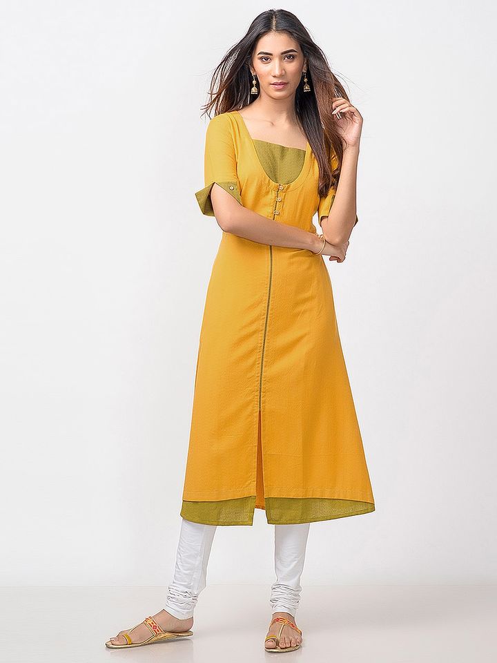 Fabindia mustard kurta Clearance