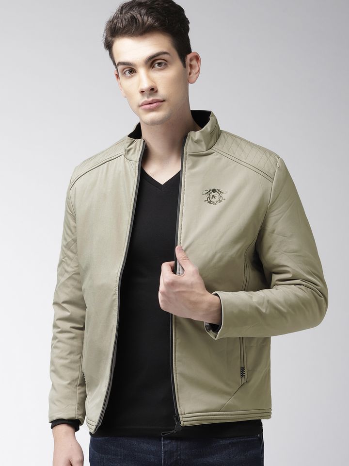 Buy Fort Collins Men Grey Solid Padded 