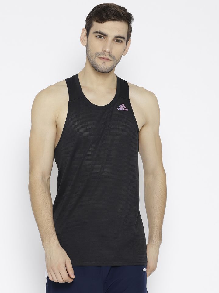 Buy ADIDAS Men Black Supernova Tank Running T Shirt Tshirts