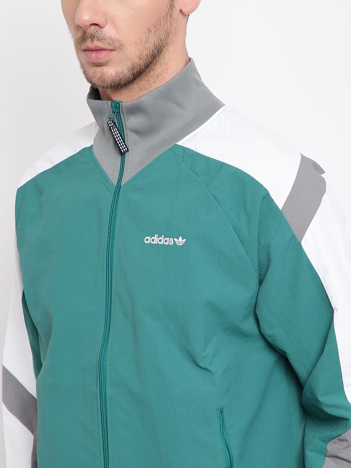 Buy ADIDAS Originals Men Green EQT Block Windbreak Solid Jacket