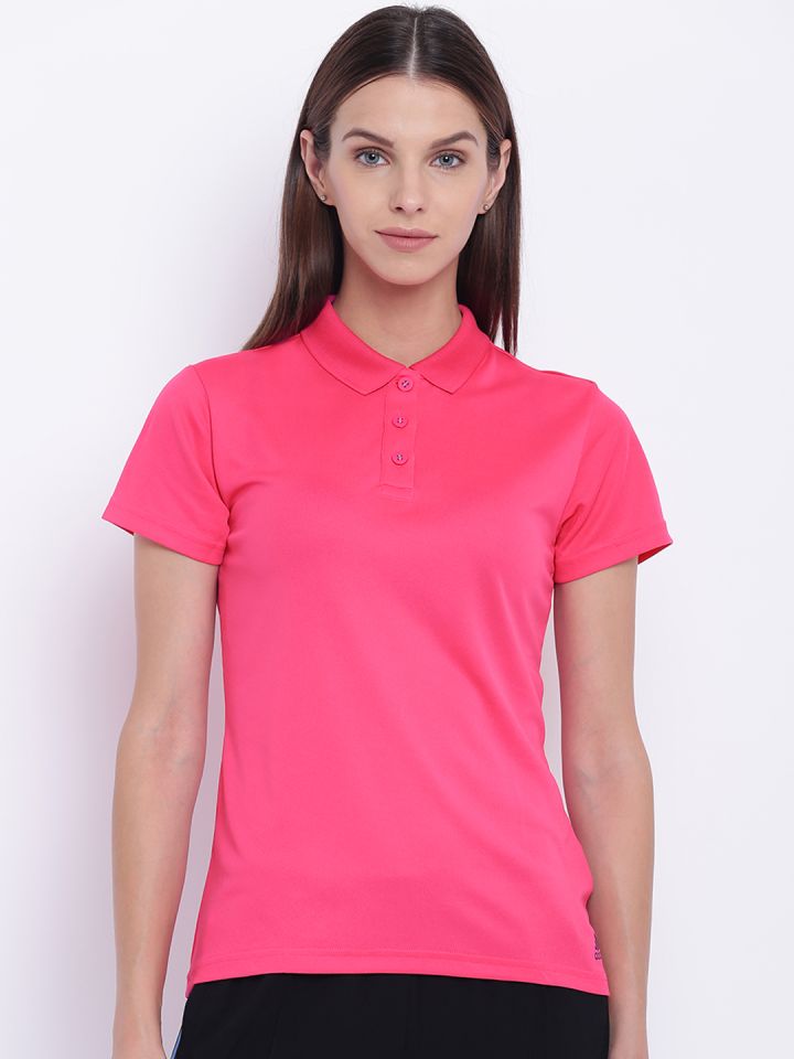 adidas pink tennis shirt