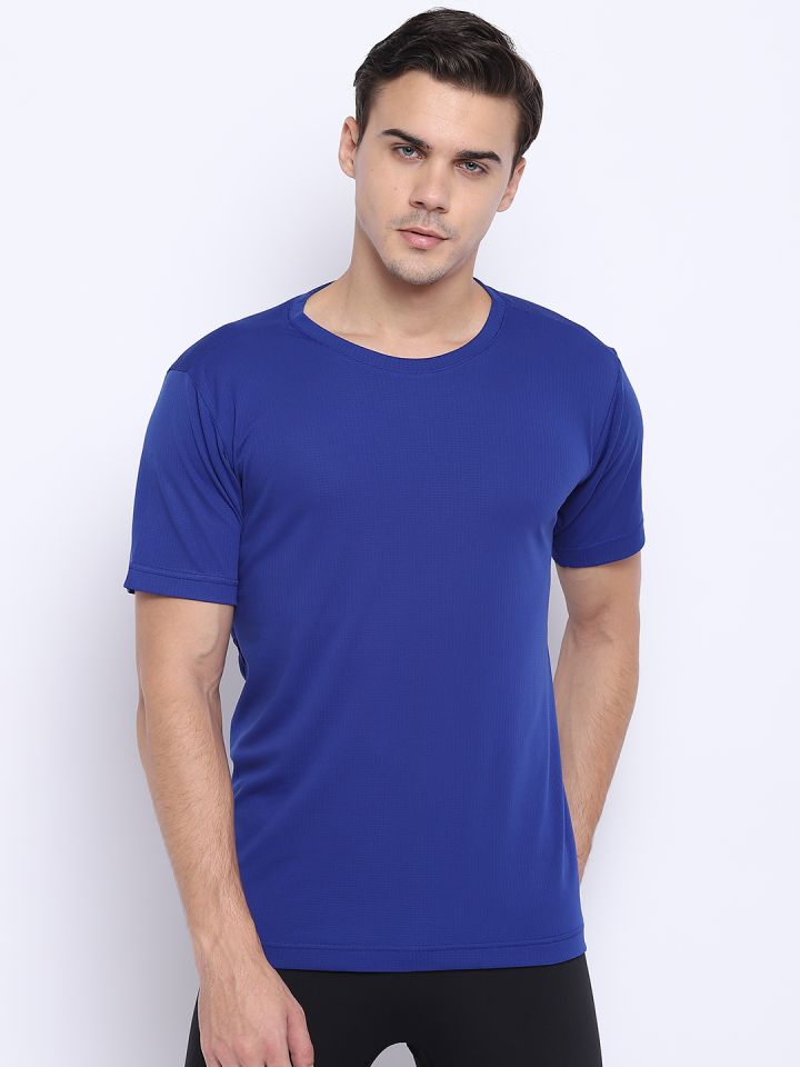 Buy ADIDAS Men Blue Freelift Climachill Training T Shirt Tshirts