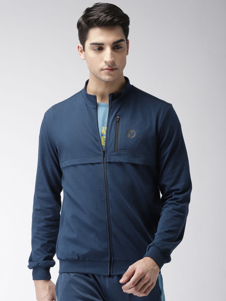 Buy 2GO Men Navy Blue Solid Sporty Jacket Jackets for Men