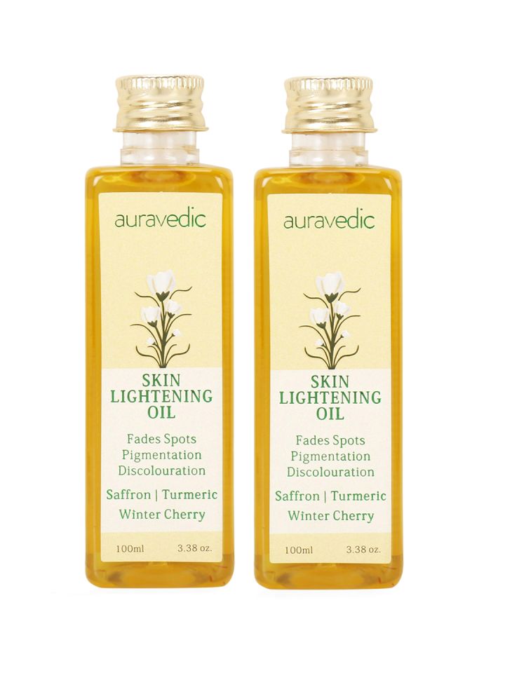 Buy Auravedic Unisex Set Of 2 Skin Lightening Oil Body Oil For