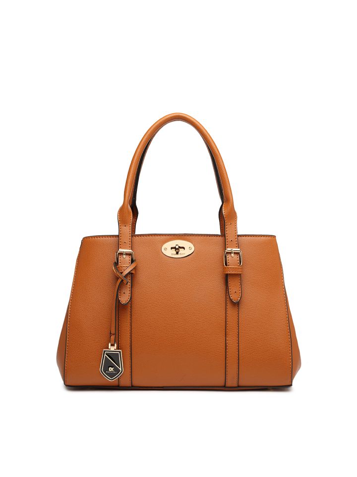 Buy Diana Korr Tan Textured Handheld Bag Handbags for Women