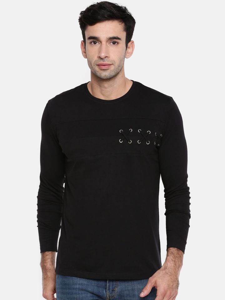 ELABORADO Men Black T Shirt - Tshirts 