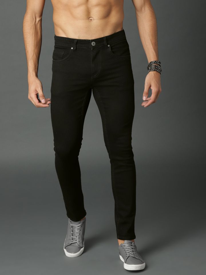 black jeans men myntra