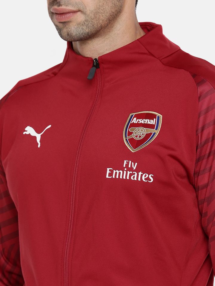 Buy Puma Red Arsenal FC STADIUM With Sponsor L Football Jacket - Jackets for Men