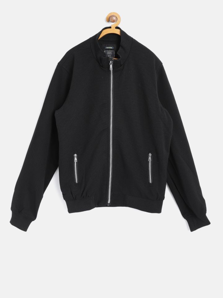 Indian Terrain Boys Black Solid Tailored Jacket