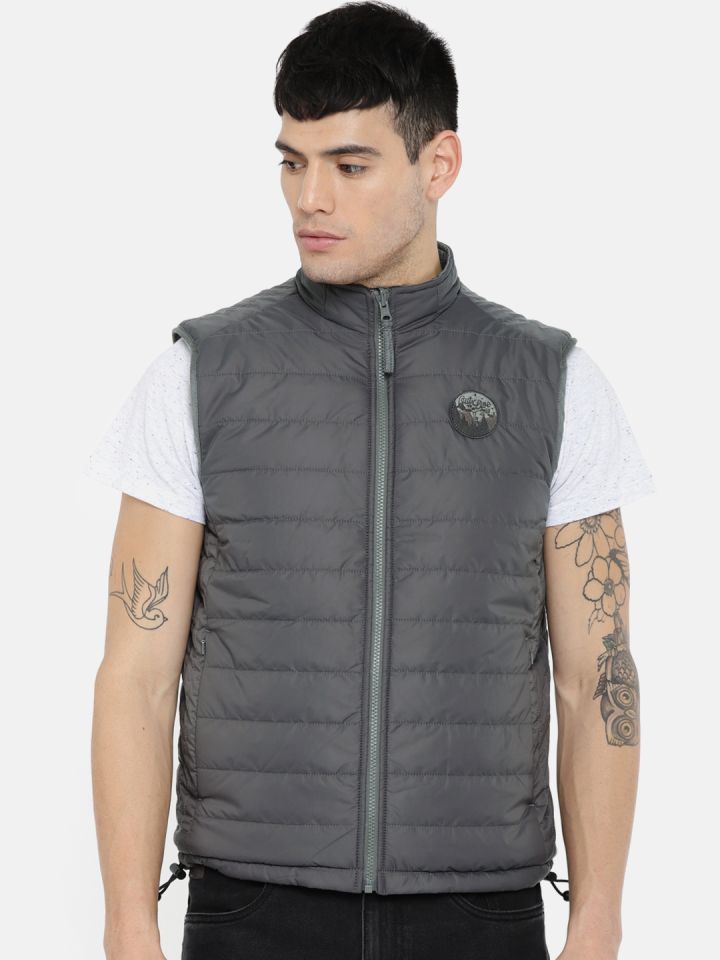 Wrangler sleeveless solid outlet men's jacket