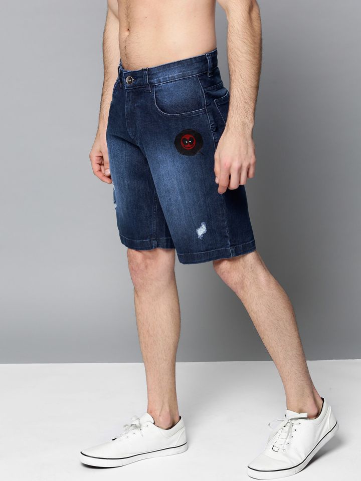marvel denim shorts