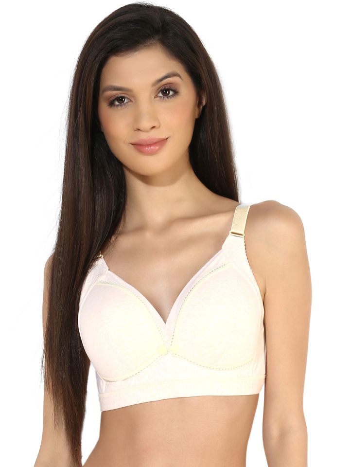 shyaway Beige Solid Non-Wired Lightly Padded Maternity Bra 1379