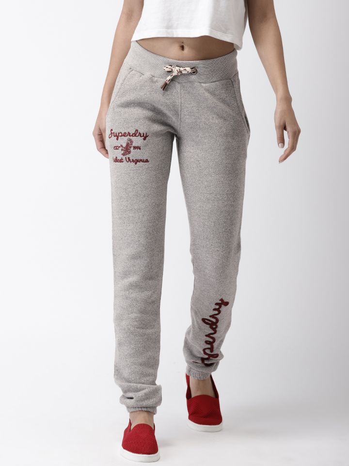 Superdry Womens Track Pants G70000XNF2Wine SnowyL  Amazonin  Clothing  Accessories