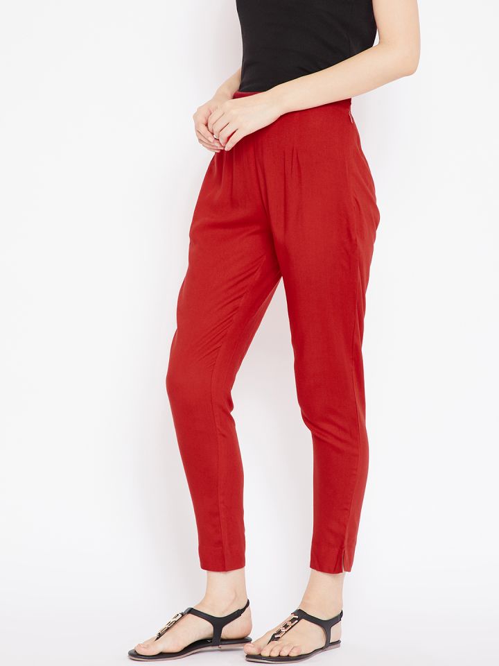 Red Sophie Pleat Front Peg Trouser  WHISTLES 
