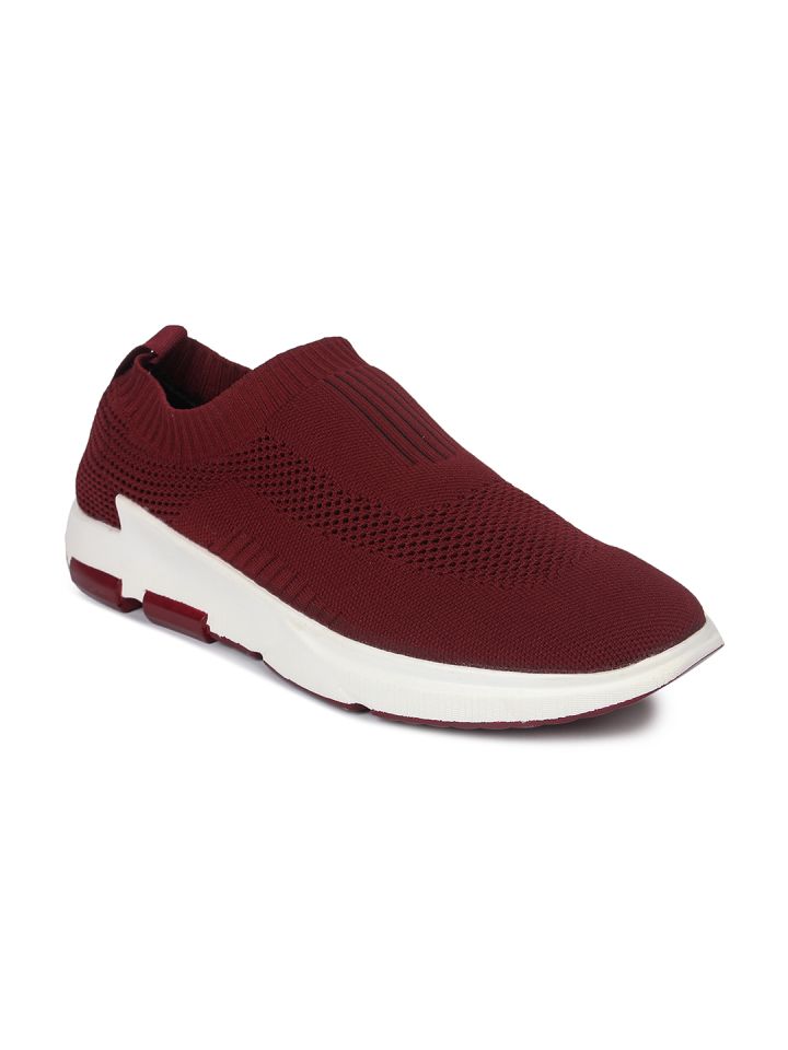 Buy Lawman Pg3 Men Maroon Slip On Sneakers Casual Shoes for Men