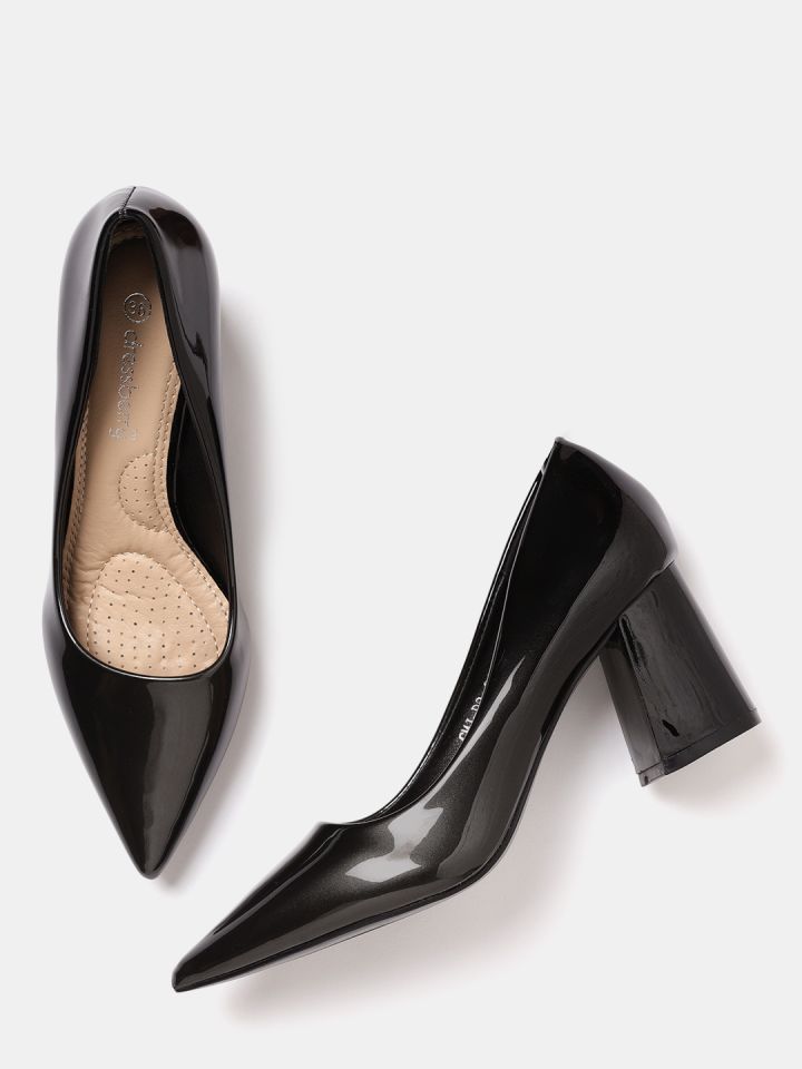 charcoal grey high heels