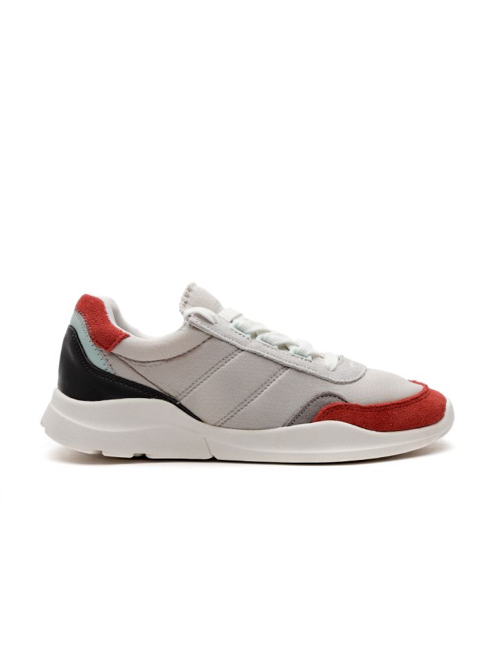 Buy Mango Women Grey Red Colourblocked Running Shoes Sports Shoes For Women 7178939 Myntra