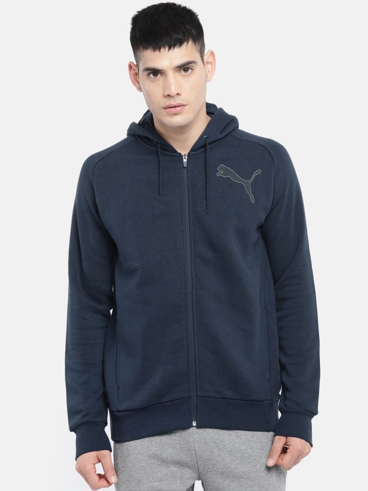 navy blue puma hoodie