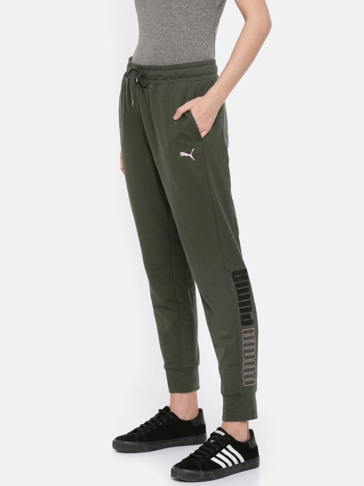puma green track pants