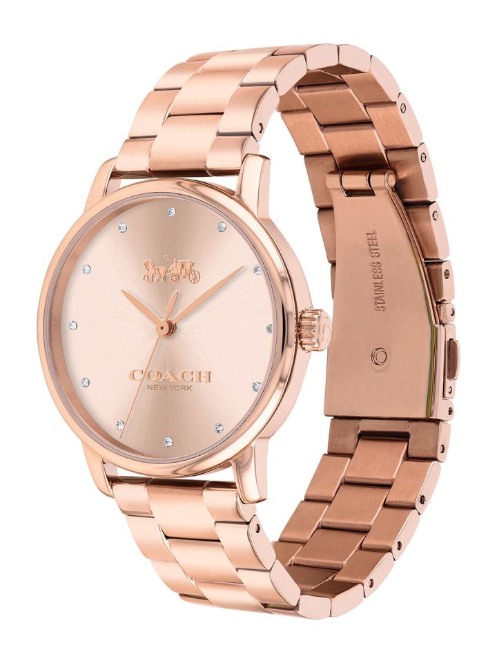 Coach Women Rose Gold Analogue Watch