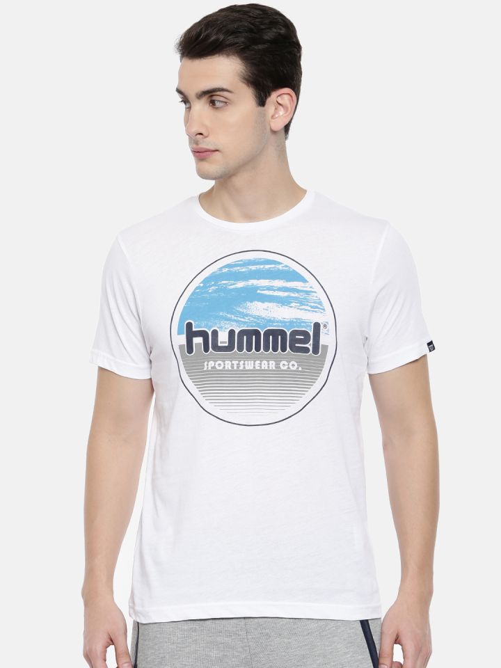 hummel Men Blue T-shirt (M) by Myntra
