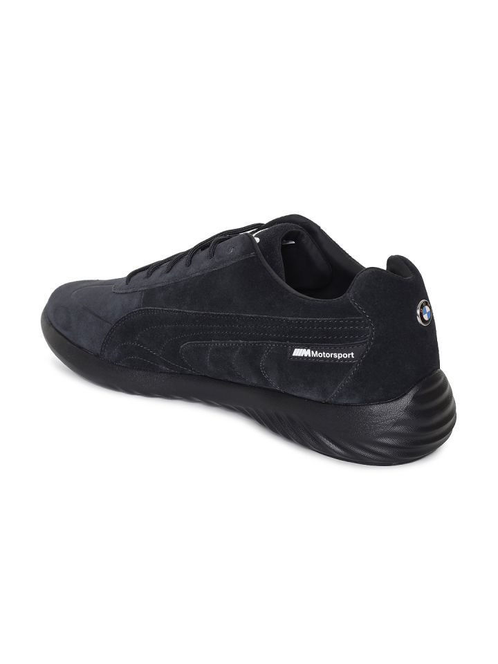 PUMA Motorsport Men Black Solid Suede BMW MS Speed Cat Evo Sneakers