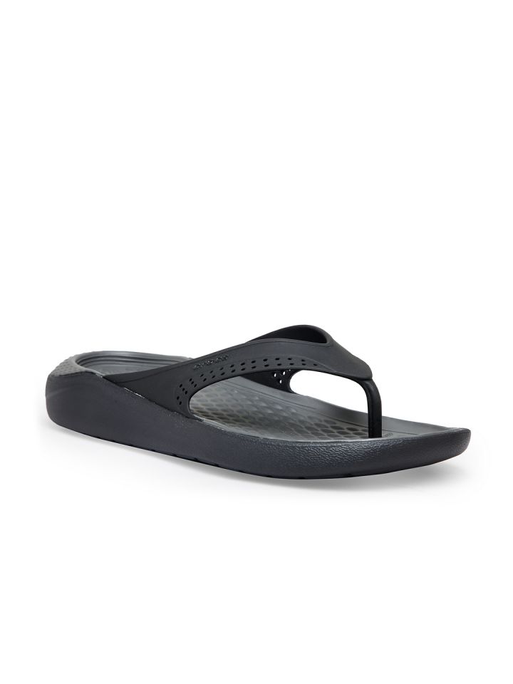 Buy Crocs Literide Men Black Solid Thong Flip Flops Flip Flops